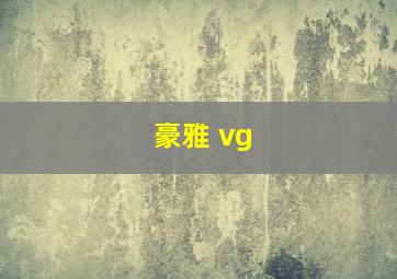 豪雅 vg